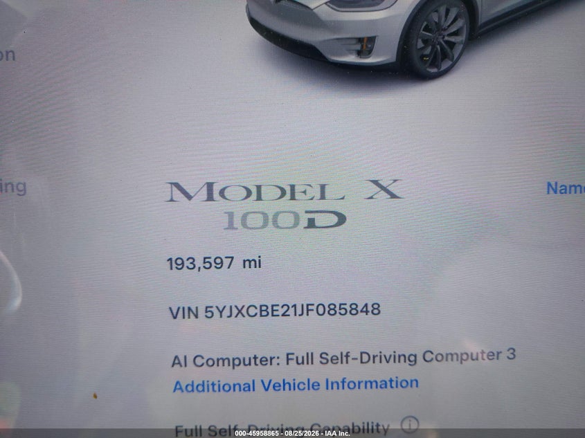 2018 TESLA MODEL X · Фото 9