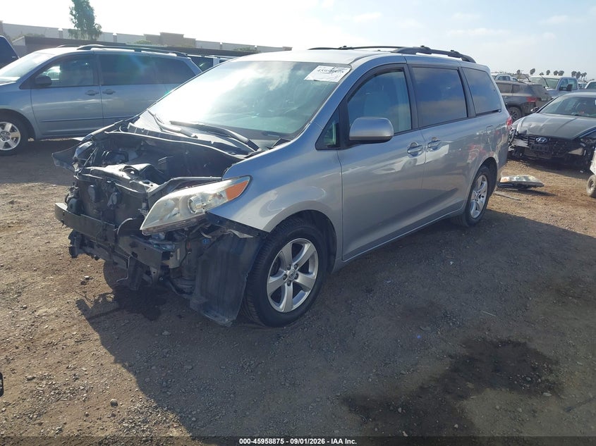 2014 TOYOTA SIENNA VAN 3.5L V-6 DOHC, VVT, REGULAR , 266HP