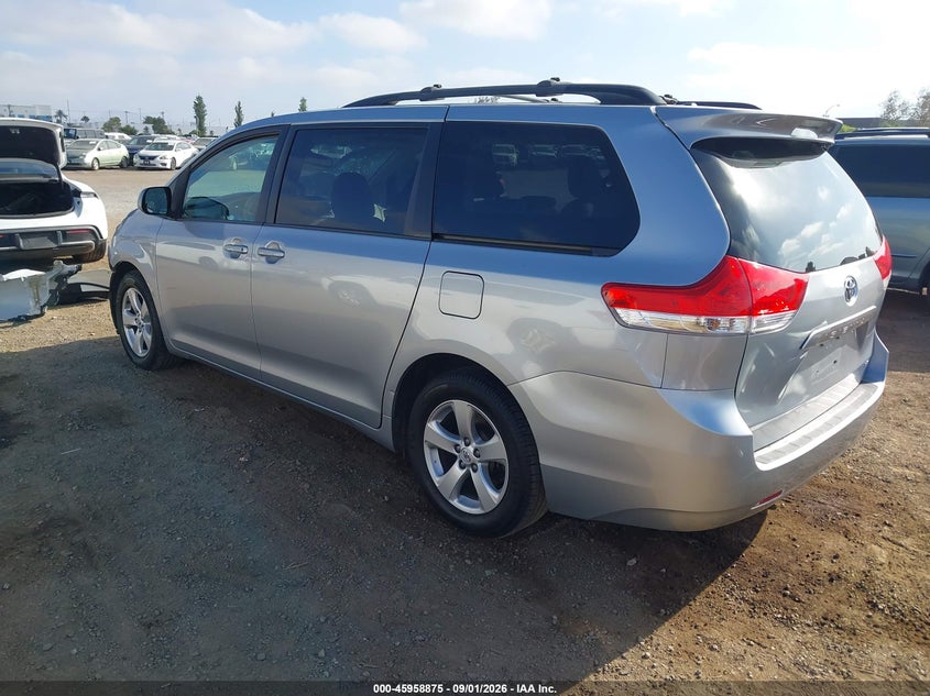 2014 TOYOTA SIENNA VAN 3.5L V-6 DOHC, VVT, REGULAR , 266HP