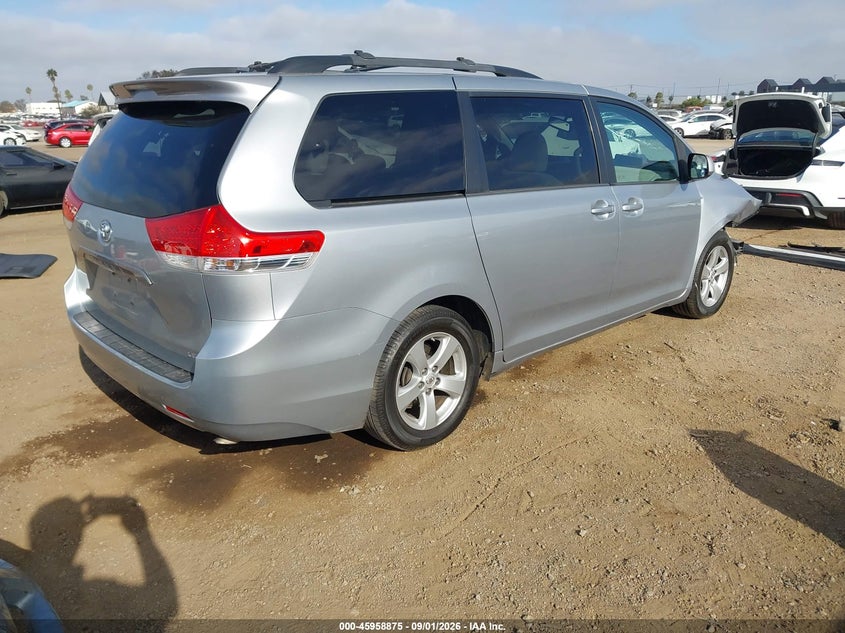 2014 TOYOTA SIENNA VAN 3.5L V-6 DOHC, VVT, REGULAR , 266HP
