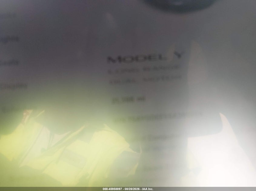 2025 TESLA MODEL Y SPORT UTILITY VEHICLE ELECTRIC