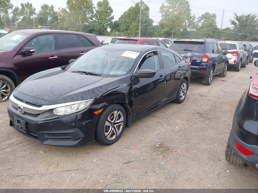 2016 Honda Civic, Обычный износ, IAAI, VIN 19XFC2F59GE091089 — фото 2