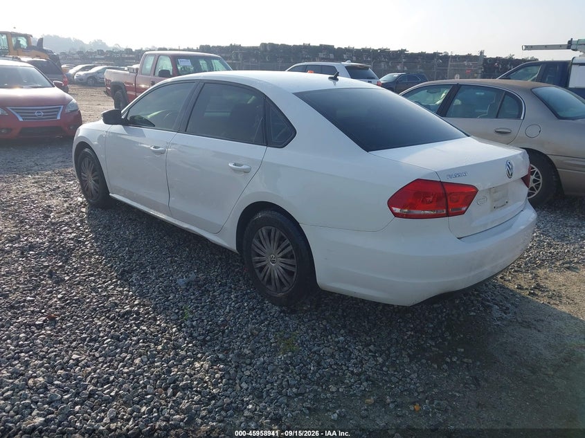 Vin: 1vwas7a33fc071729, lot: 46458160, volkswagen passat 1.8t s 20153