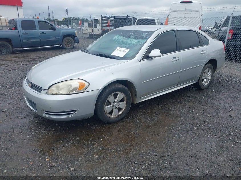 2014 Chevrolet Impala, Front & Rear, IAAI, VIN 2G1WA5E38E1156590 — photo 2