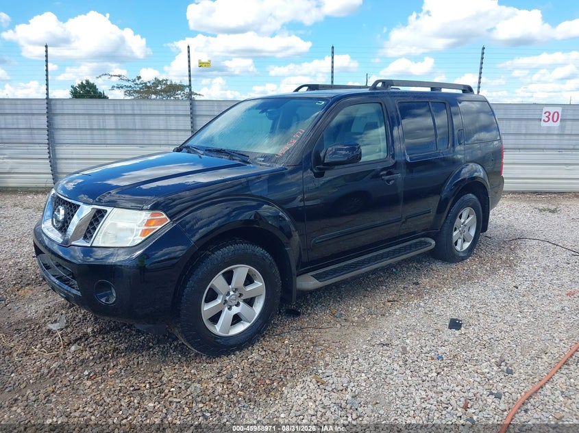 Vin: 5n1ar1nn5bc621123, lot: 46458190, nissan pathfinder sv 20112