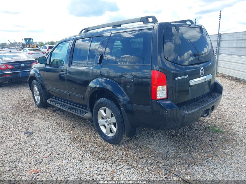 Vin: 5n1ar1nn5bc621123, lot: 46458190, nissan pathfinder sv 20113