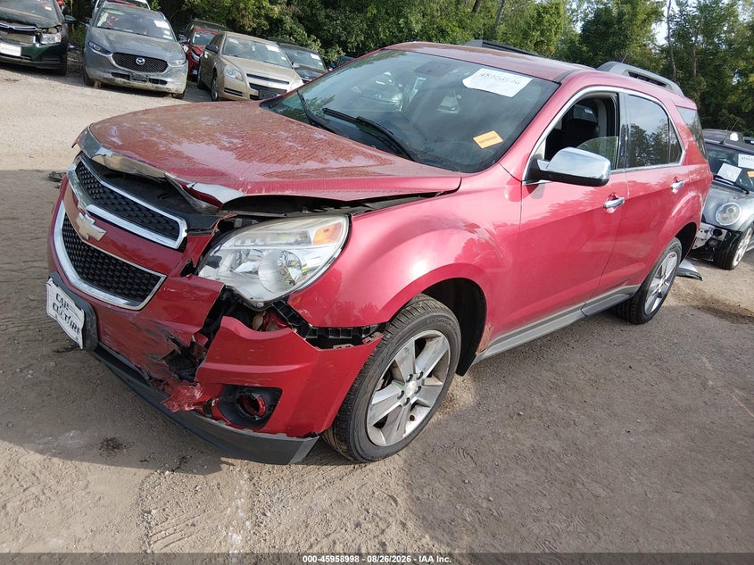 2014 Chevrolet Equinox, Удар спереди, IAAI, VIN 2GNFLGE35E6135056 — фото 2