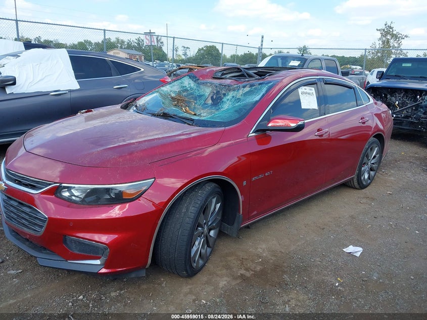 2016 Chevrolet Malibu Premier, Крыша, IAAI, VIN 1G1ZH5SX9GF295946 — фото 2