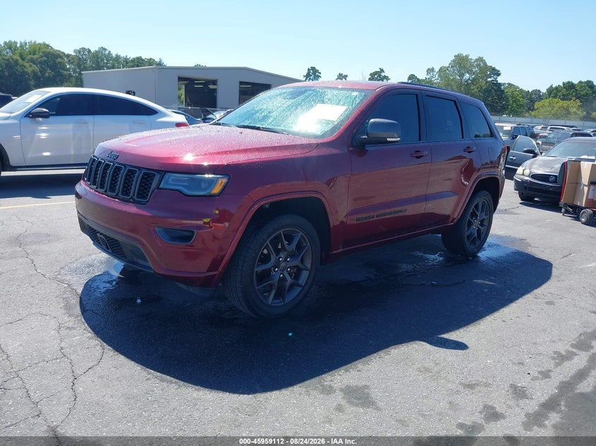 Vin: 1c4rjebg8mc738399, lot: 46458331, jeep grand cherokee 80th anniversary 4x2 20212