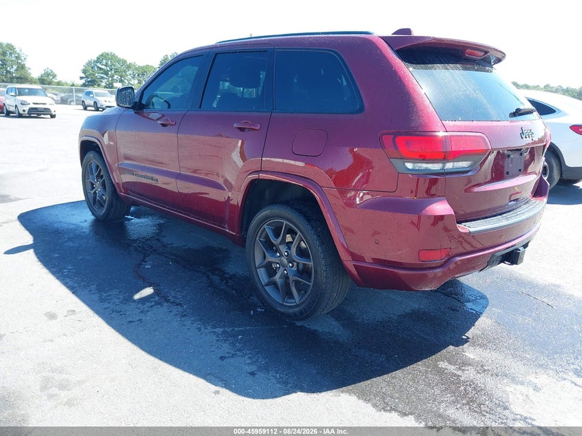 Vin: 1c4rjebg8mc738399, lot: 46458331, jeep grand cherokee 80th anniversary 4x2 20213