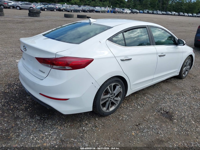Vin: 5npd84lf6hh005381, lot: 46458355, hyundai elantra limited 20174