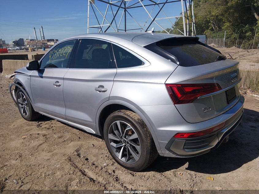 Vin: wa15aafy7n2081543, lot: 46458446, audi q5 sportback premium plus 45 tfsi s line quattro s tronic 20223