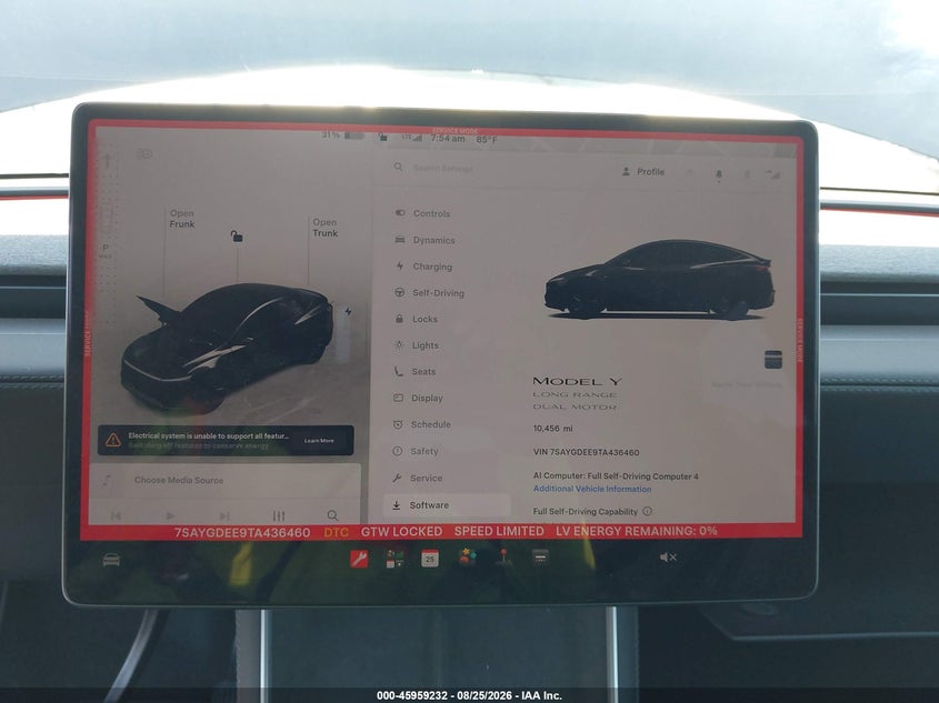 2026 TESLA MODEL Y auction photo 7