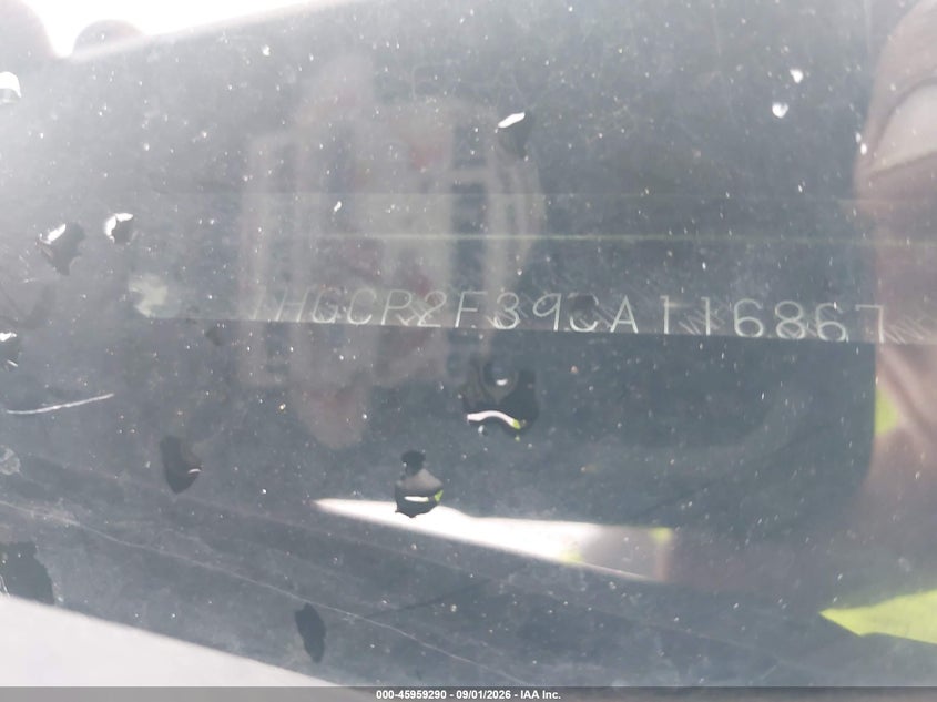 HONDA ACCORD SDN 2012 VIN 1HGCP2F39CA116867
