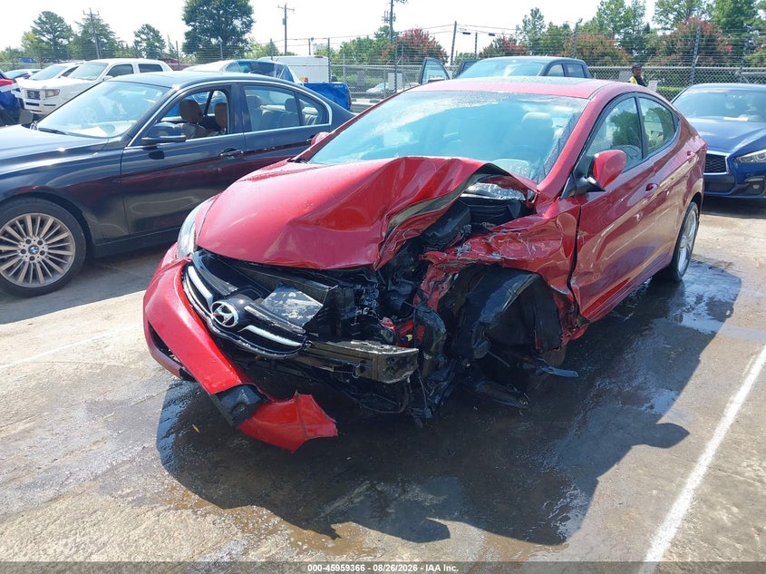 2012 Hyundai Elantra, Лівий бік, IAAI, VIN KMHDH4AE7CU441872 — фото 2