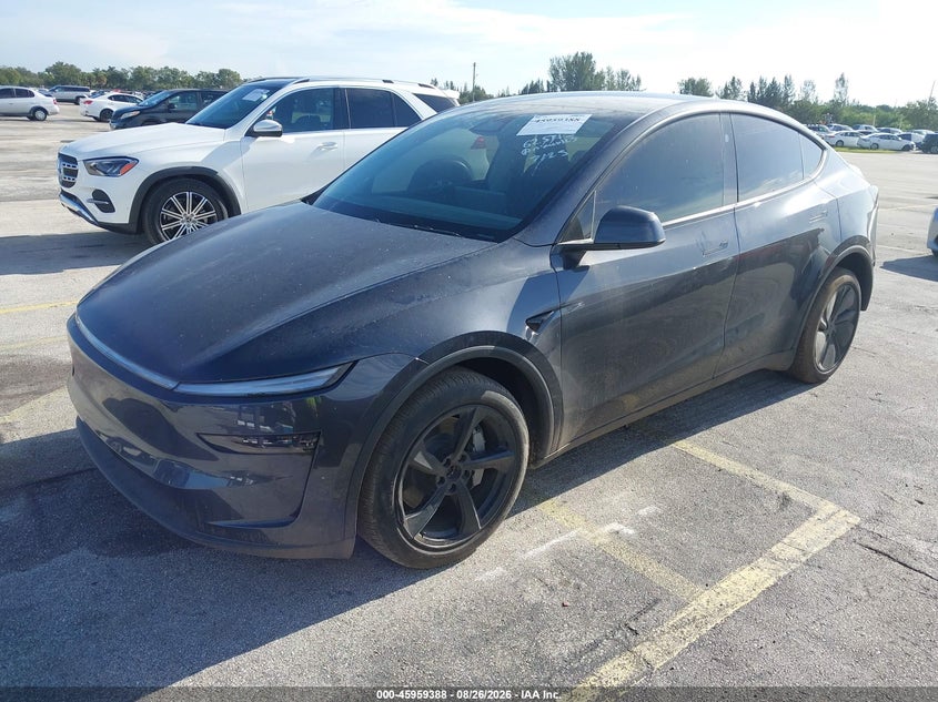 2026 Tesla Model Y, Right Rear, IAAI, VIN 7SAYGDEE8TA625715 — photo 2