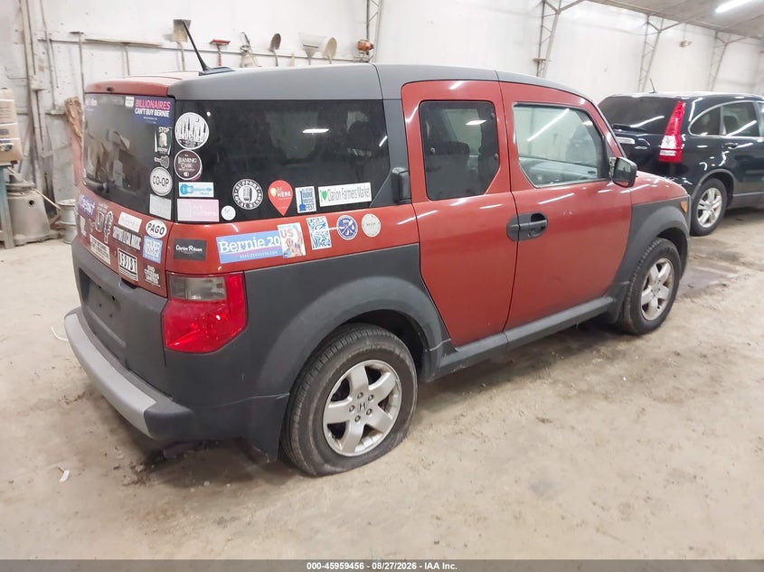 HONDA ELEMENT 2005 VIN 5J6YH28625L021853