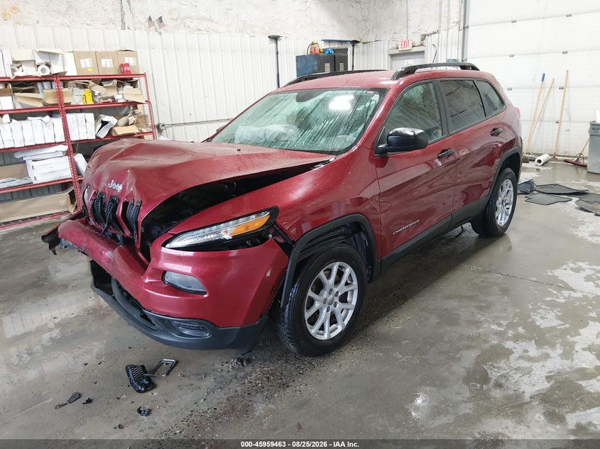 2017 Jeep Cherokee, Front End, IAAI, VIN 1C4PJMAB3HW551020 — photo 2