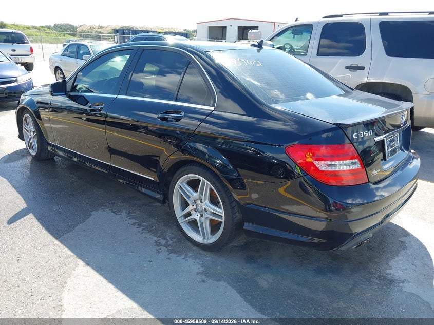 Vin: wddgf5hb9cr218962, lot: 46458728, mercedes-benz c 350 sport 20123
