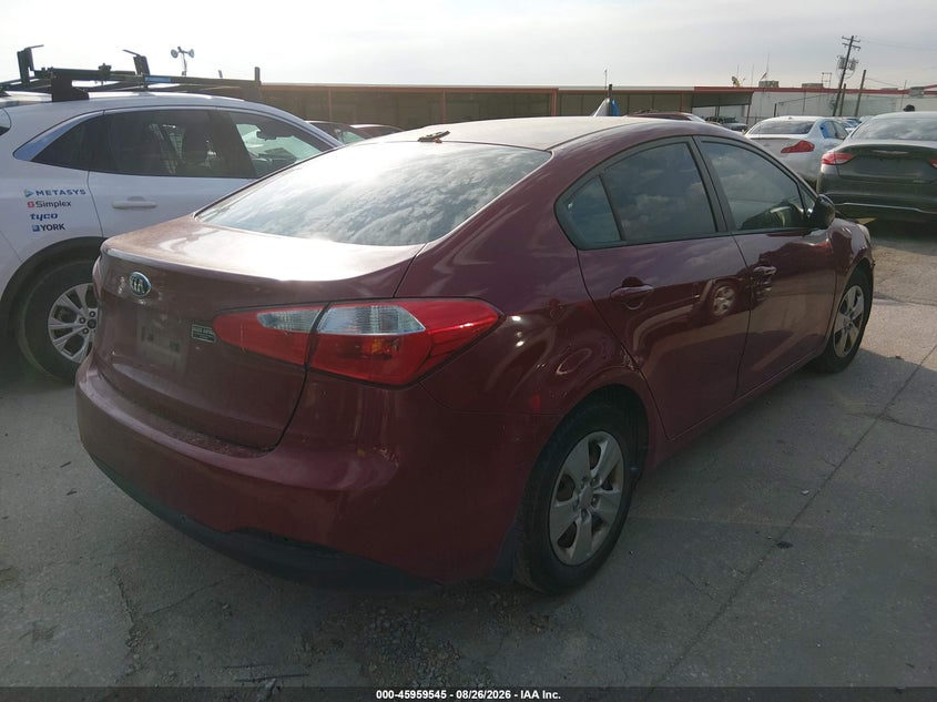 Vin: knafx4a60f5287834, lot: 46458764, kia forte lx 20154