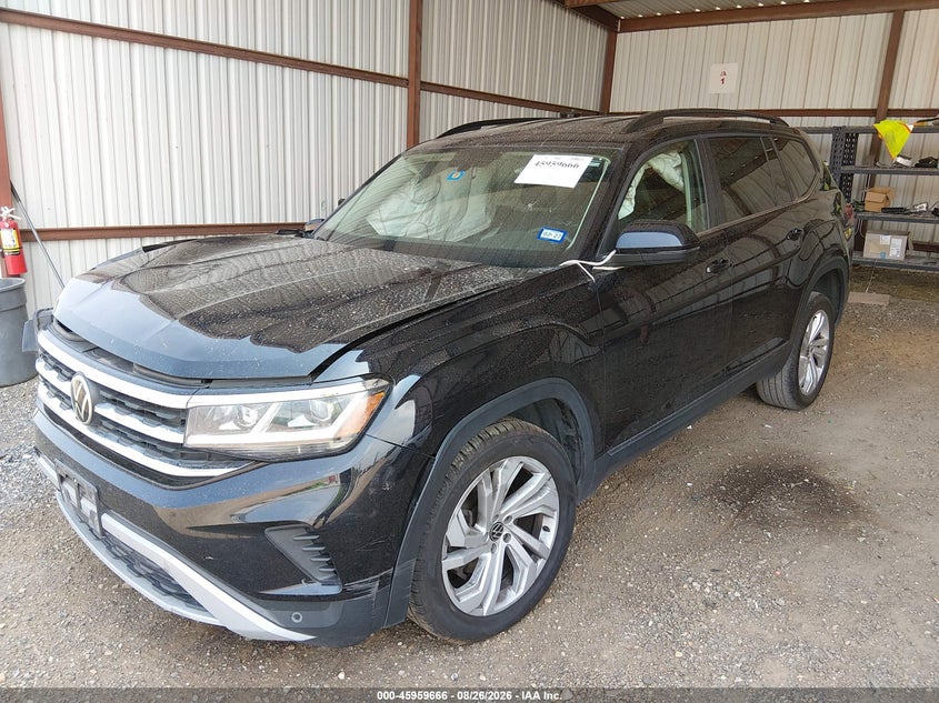 2021 Volkswagen Atlas 3.6L V6 Se W/Technology, Right Front, IAAI, VIN 1V2WR2CA8MC569309 — photo 2
