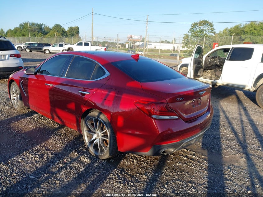 Vin: kmtg74lexlu063663, lot: 46458976, genesis g70 3.3t rwd 20203