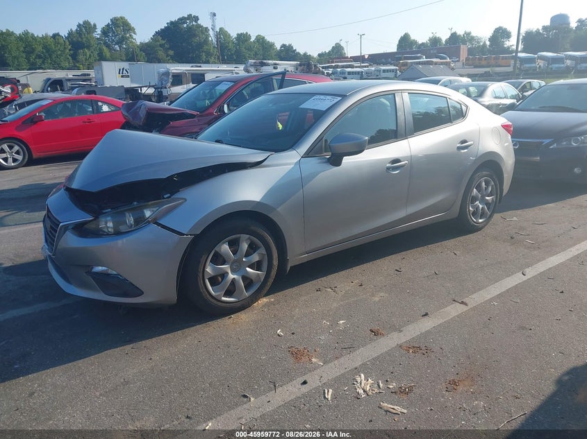 2014 Mazda 3, Front End, IAAI, VIN JM1BM1U77E1122155 — photo 2