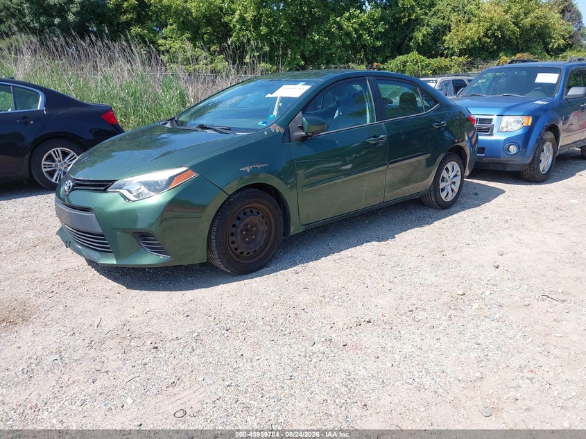 2014 Toyota Corolla, Обычный износ, IAAI, VIN 2T1BURHE0EC228143 — фото 2