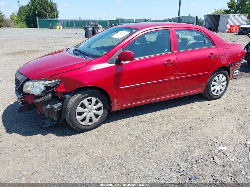 2010 Toyota Corolla, Перёд и зад, IAAI, VIN 2T1BU4EE0AC350759 — фото 2