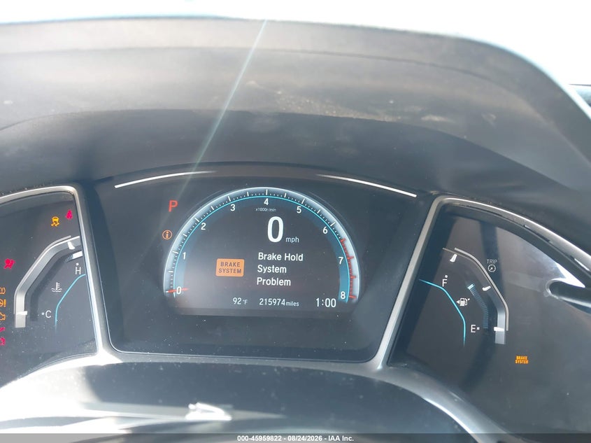 2016 HONDA CIVIC SEDAN 1.5L I-4 DI, DOHC, VVT, TURBO, 174HP