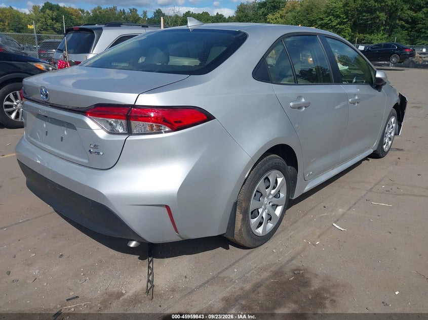 Vin: jtdbdmhe9sj013167, lot: 46459062, toyota corolla hybrid le 20254