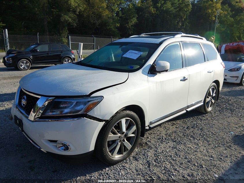 2014 Nissan Pathfinder, Front End, IAAI, VIN 5N1AR2MM6EC727535 — photo 2