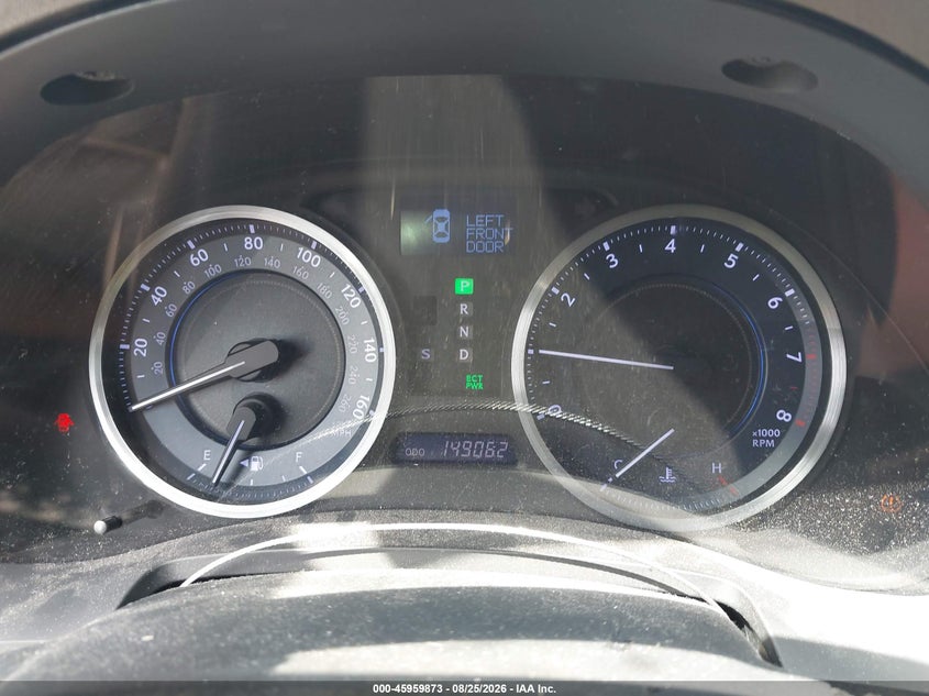 LEXUS IS 250 2012 VIN JTHBF5C26C5182584