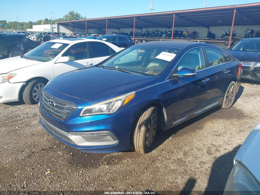 2015 Hyundai Sonata, Normal Wear & Tear, IAAI, VIN 5NPE34AF5FH109556 — photo 2