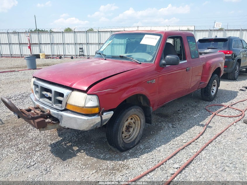 2000 Ford Ranger, Right Rear, IAAI, VIN 1FTZR15V9YPB48271 — photo 2