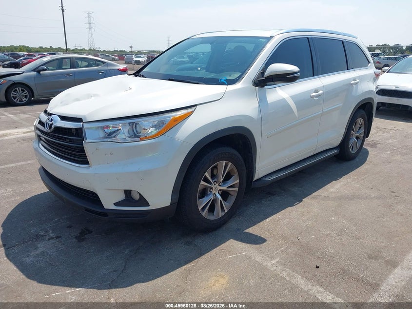 2014 Toyota Highlander, Удар спереди, IAAI, VIN 5TDJKRFH7ES040466 — фото 2