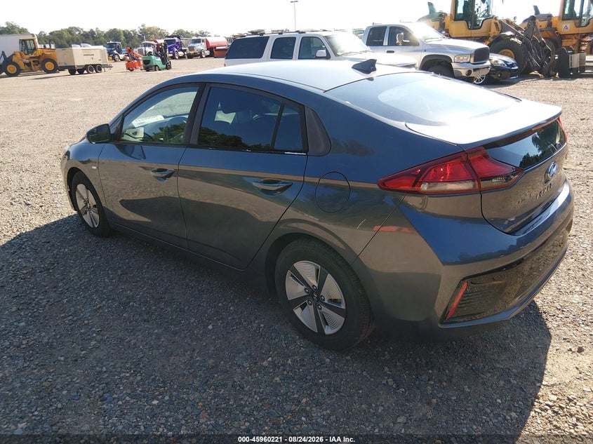 Vin: kmhc65lc5ju076494, lot: 46459440, hyundai ioniq hybrid blue 20183