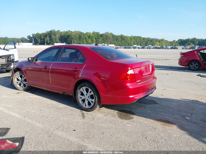 Vin: 3fahp0ha4cr232428, lot: 46459601, ford fusion se 20123