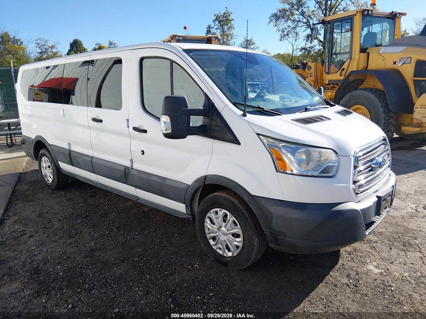Vin: 1fbzx2zm9fkb27965, lot: 46459621, ford transit-350 xlt 20151