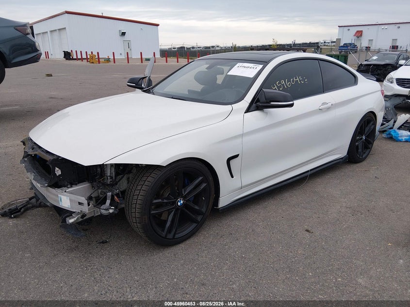 2019 BMW 4er, Front End, IAAI, VIN WBA4W7C5XKAG53027 — photo 2