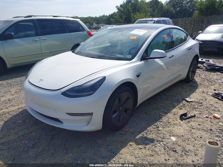 Vin: 5yj3e1ea1mf030072, lot: 46459691, tesla model 3 standard range plus rear-wheel drive 20212
