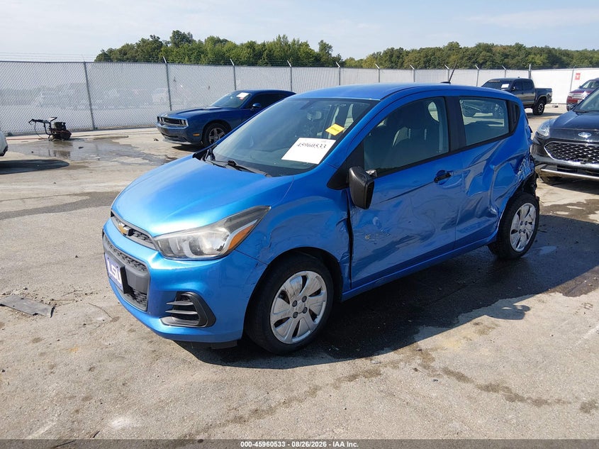 2017 Chevrolet Spark, Левый бок, IAAI, VIN KL8CB6SA6HC771940 — фото 2