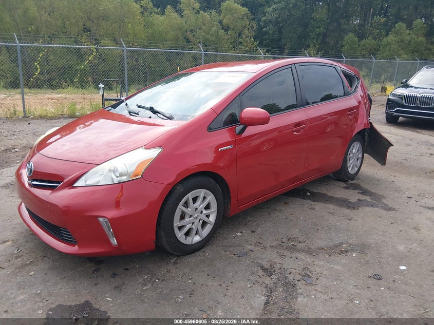 2014 Toyota Prius v (+), Удар ззаду, IAAI, VIN JTDZN3EU6E3321097 — фото 2
