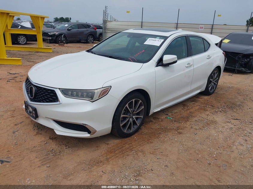 2018 Acura TLX, Rear, IAAI, VIN 19UUB2F59JA001476 — photo 2