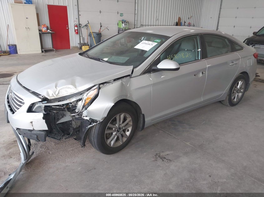 2016 Hyundai Sonata, Угон, IAAI, VIN 5NPE24AF9GH422453 — фото 2