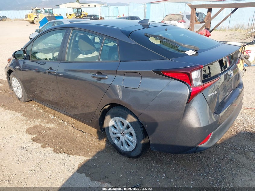 Vin: jtdkarfu3k3076379, lot: 46460053, toyota prius le 20193
