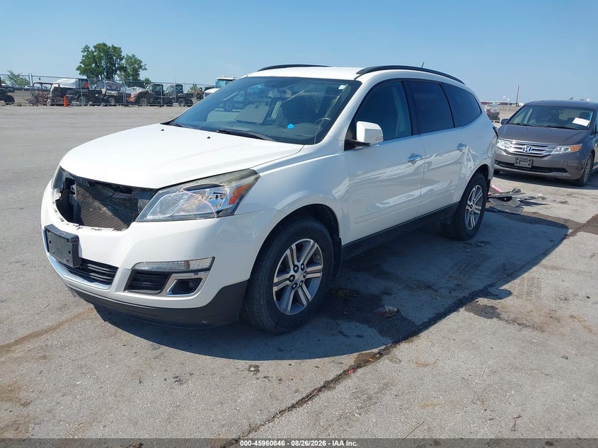 2015 Chevrolet Traverse, Front End, IAAI, VIN 1GNKVGKD1FJ311613 — photo 2