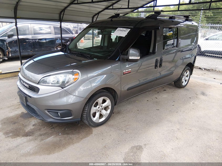 2019 RAM ProMaster City, Rear, IAAI, VIN ZFBHRFBB7K6L93377 — photo 2