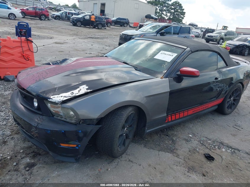 2011 Ford Mustang V6 Premium, Front End, IAAI, VIN 1ZVBP8EM6B5141172 — photo 2
