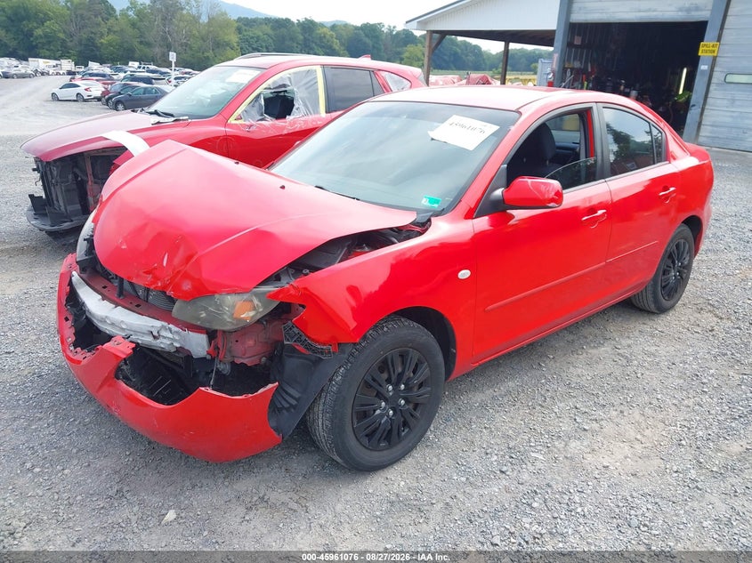 2008 Mazda 3, Front End, IAAI, VIN JM1BK12F281856576 — photo 2
